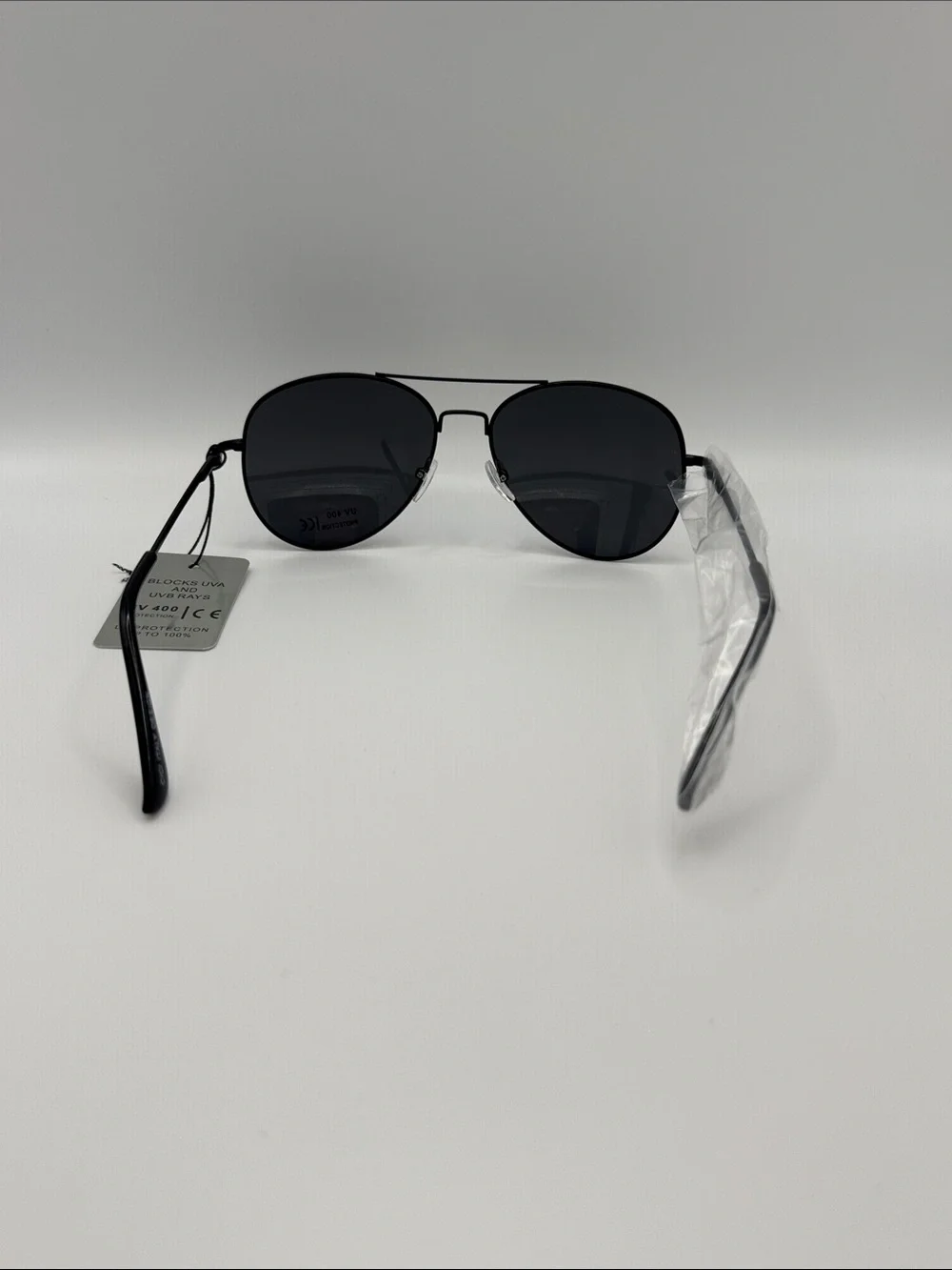 Classic Black Aviator Sunglasses - Dark Lenses